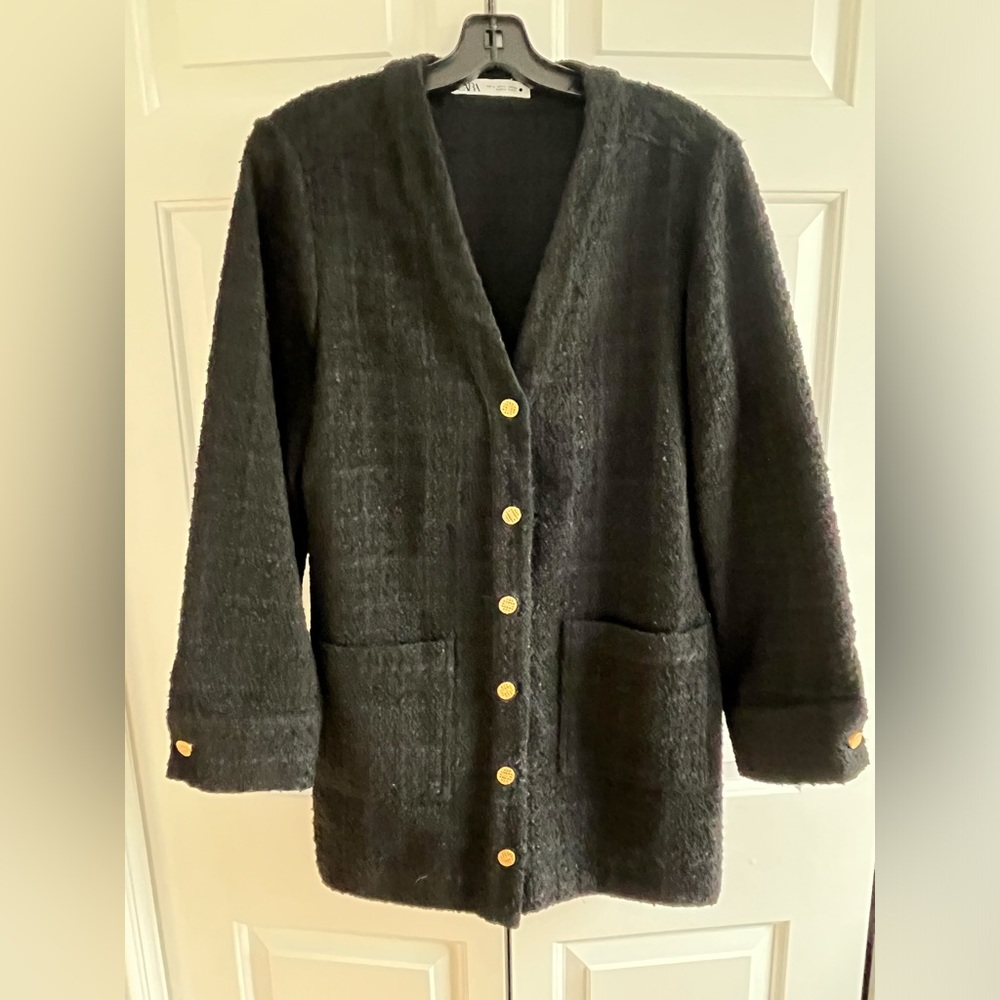 Zara Boucle unlined blazer